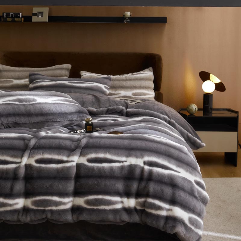 a类皮草绒四件套加厚兔毛绒被套床单保暖牛奶绒套件4冬季床上用品详情11