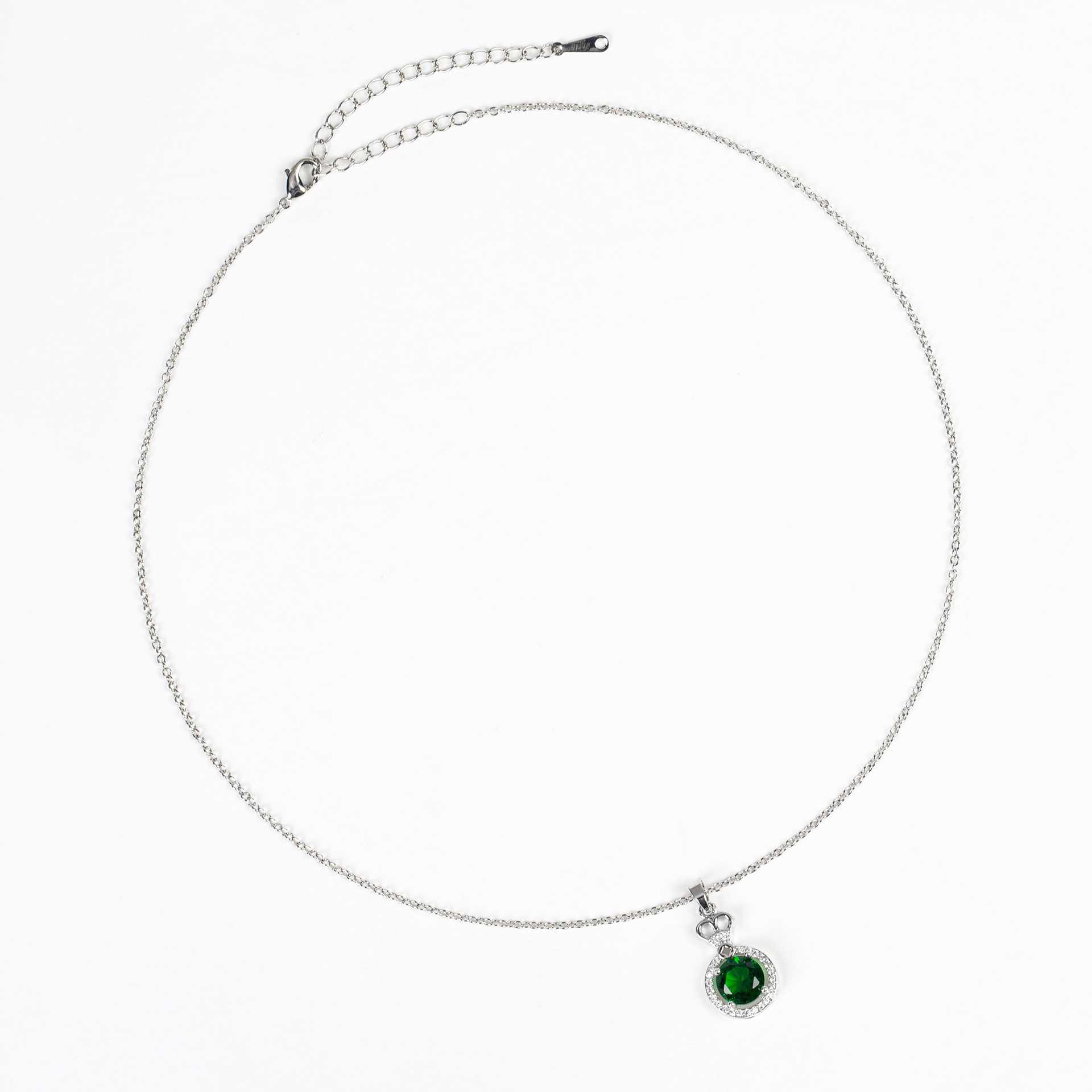 Fashionable zircon necklace, earrings, jewelry set, ruby high-end jewelry, banquet exquisite and versatile girls' necklace Item Picture