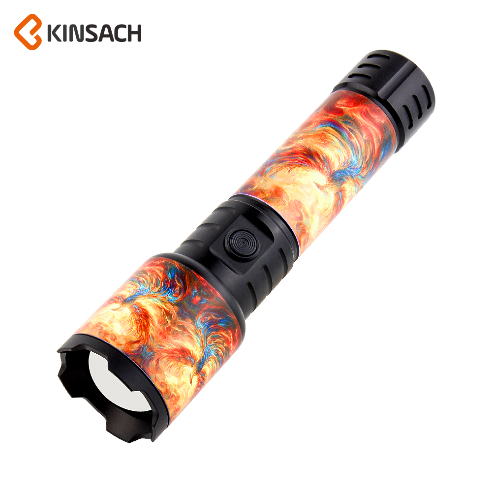 KINSACH Star Source type-c Rechargeable Aluminum Alloy White Laser Rechargeable flashlight