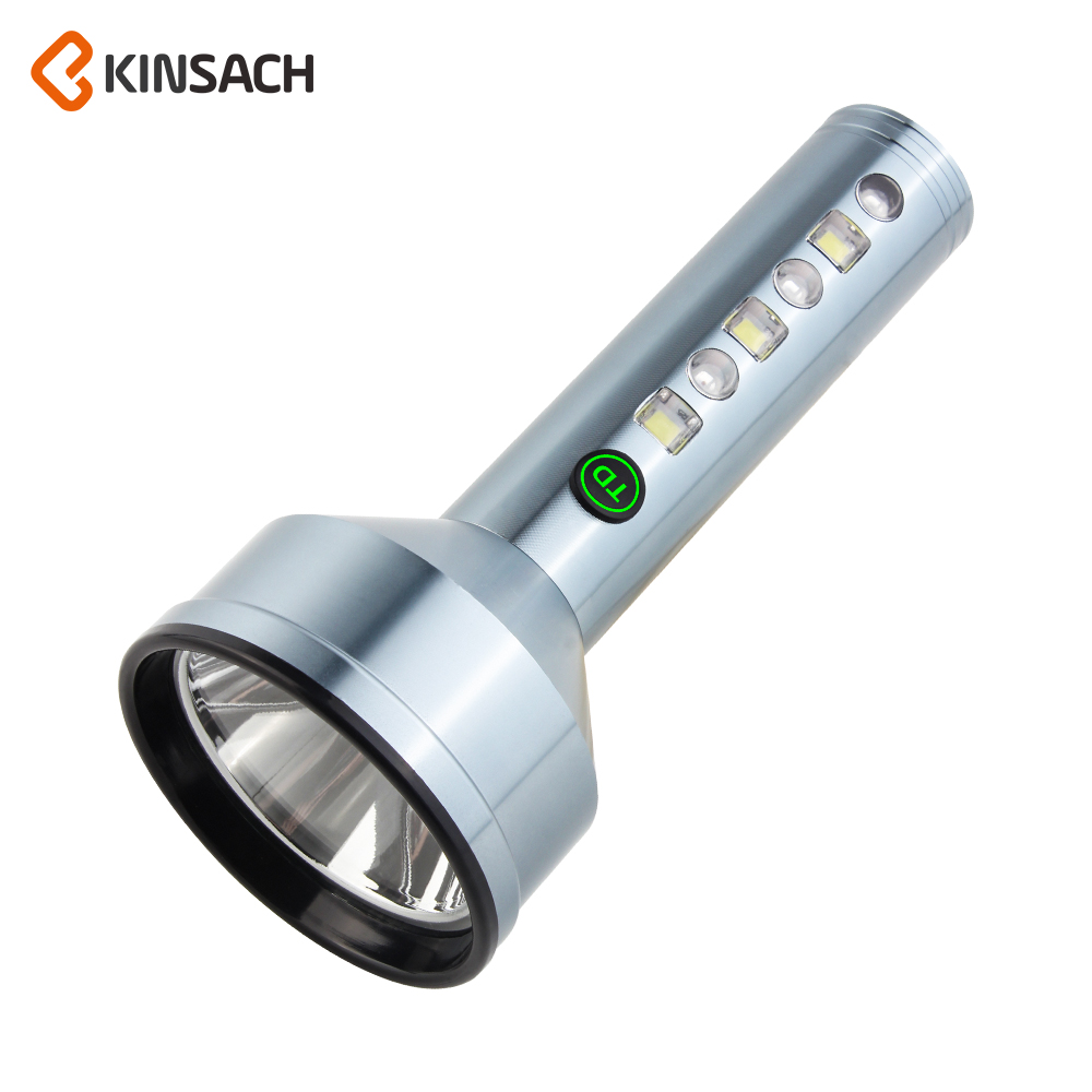 KINSACH Star Source type-c rechargeable aluminum alloy White Laser +LED+rgb charging flashlight