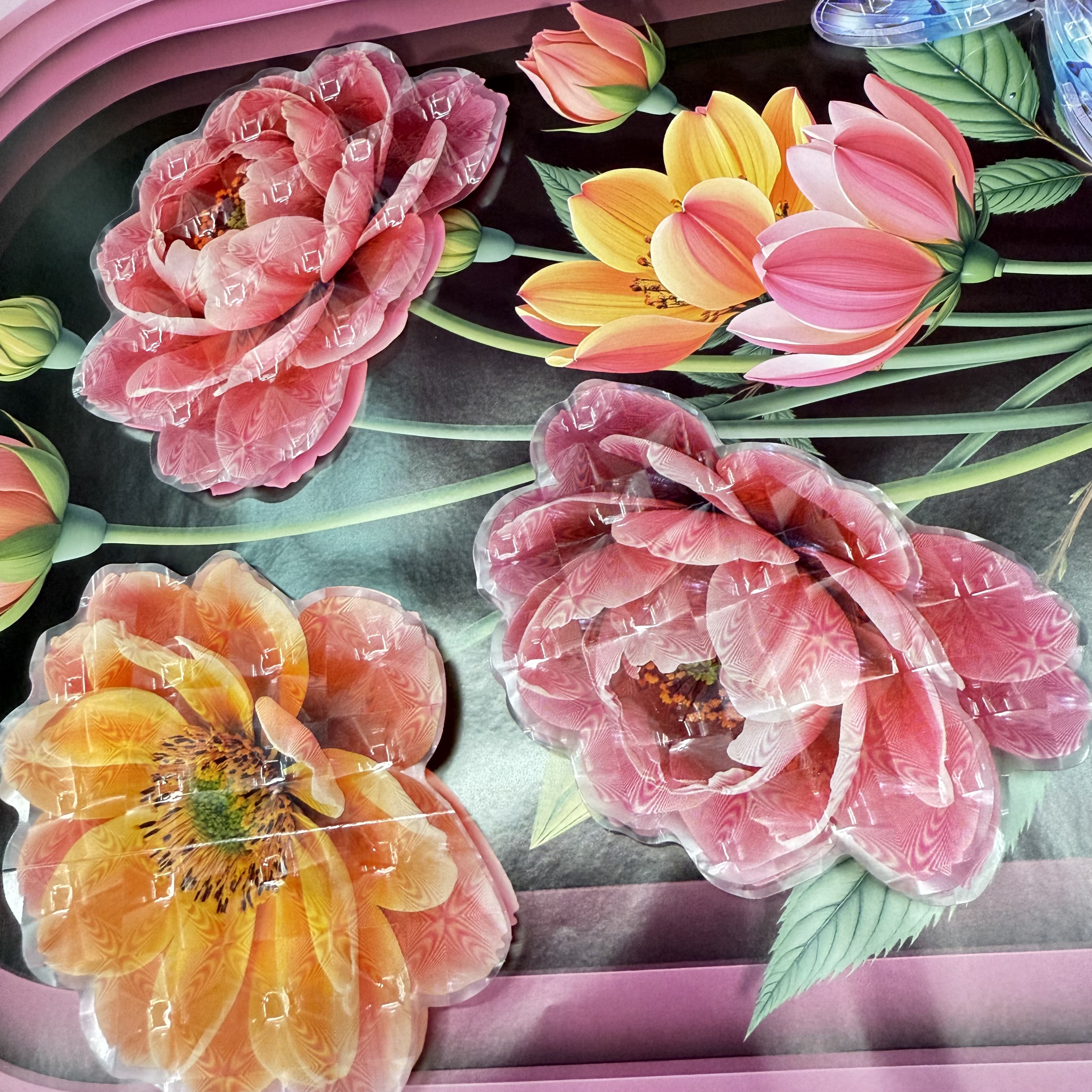 3D立体花朵装饰贴画 花朵层层贴卧室客厅玻璃瓷砖立体墙贴PVC详情10