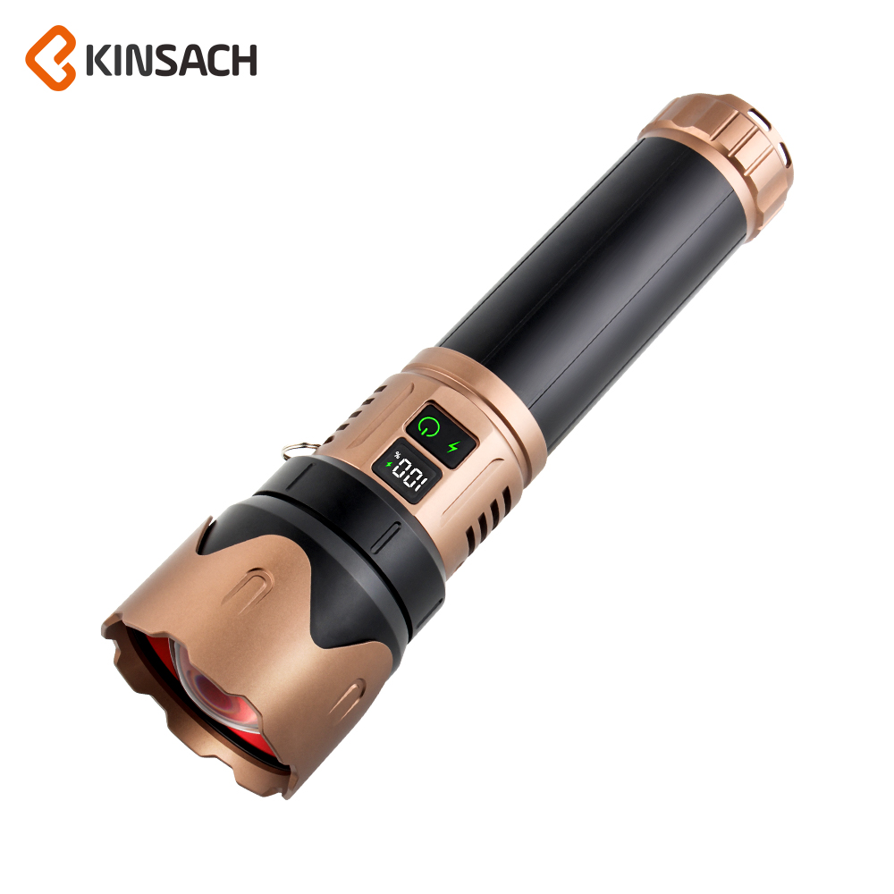 KINSACH Star Source type-c Rechargeable Aluminum Alloy White Laser Rechargeable flashlight