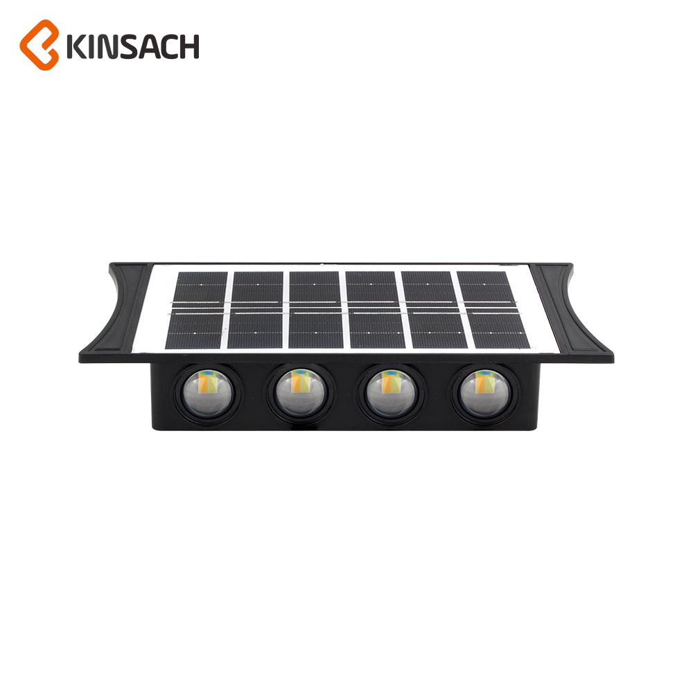 مصابيح سوداء ذات مصدر مزدوج مضاءة من سبائك الألمنيوم النجمة Kinsach