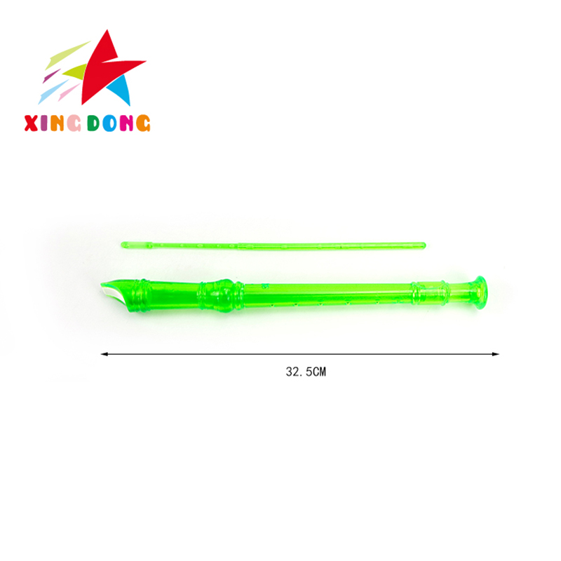 Children's toys, colorful transparent flutes, children's Musical Instruments, trumpets, flutes