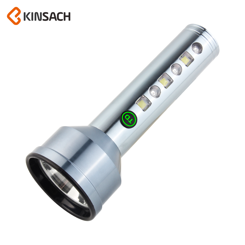 KINSACH Star Source type-c rechargeable aluminum alloy White Laser +LED+rgb charging flashlight