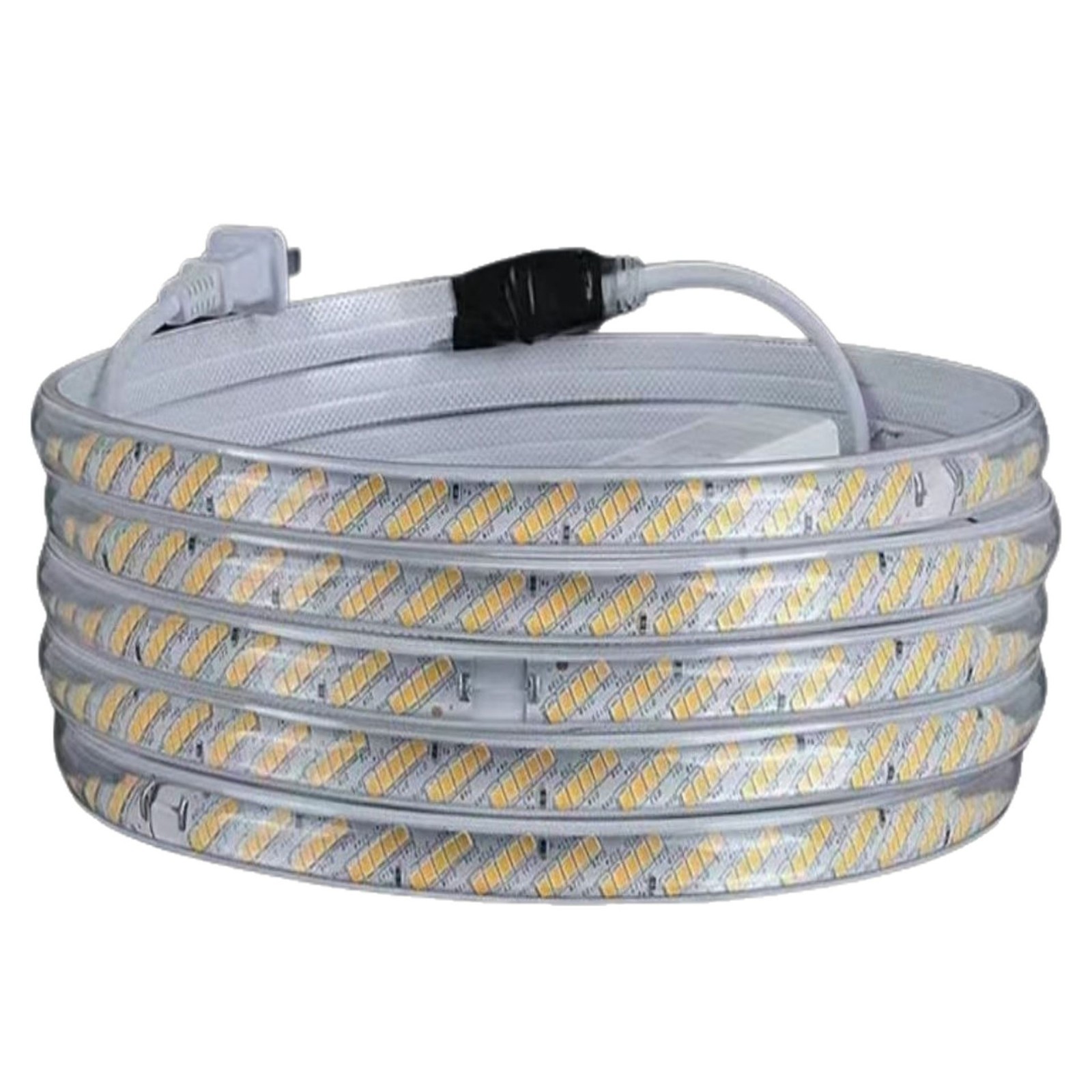 Three rows of 180-degree LED light strips for exterior walls, dedicated for home decoration projects, outdoor waterproof light strips, 220v high-voltage led light strips Item Picture