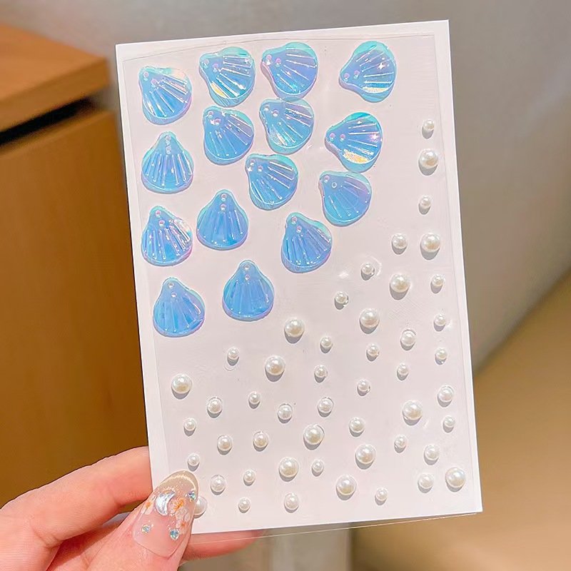 脸贴钻贴舞台表演眼妆水钻贴 女童公主闪闪脸颊贴面妆贴脸贴装饰 详情7