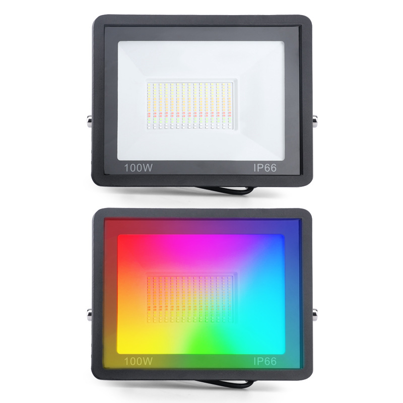 matter protocol LED floodlights, waterproof high-brightness garden lights, road outdoor homekit lighting floodlights Specification drawing