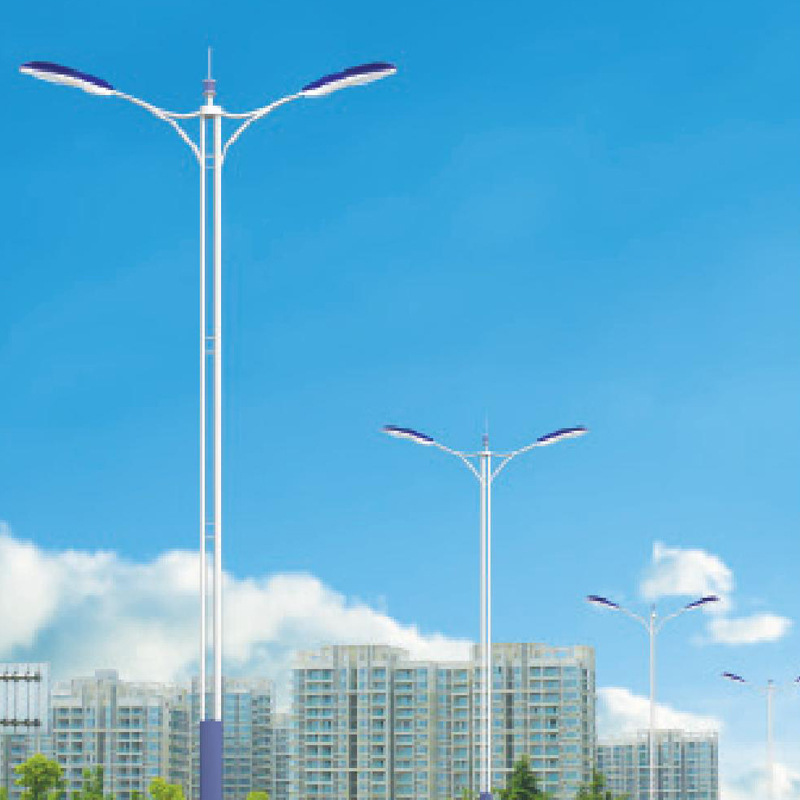 6-meter outdoor waterproof municipal road lighting with self-bending arm led municipal power street lamp Specification drawing