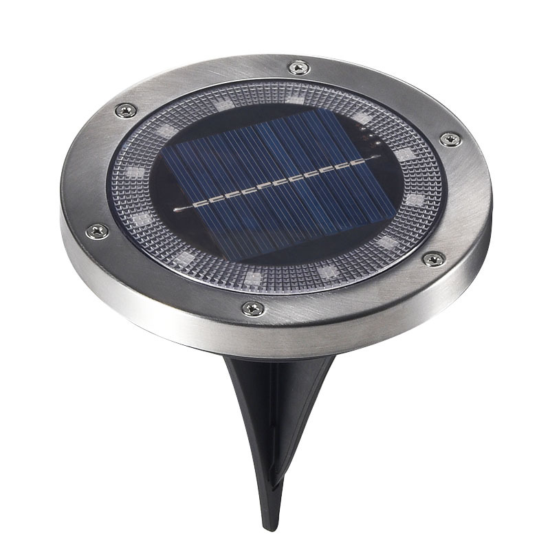 Solar floor lights, outdoor courtyard garden lawn lights, yard staircase villa landscape buried lights, waterproof ground plug-in lights Item Picture