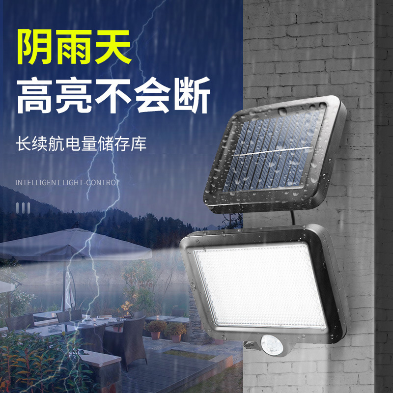 2025 New solar courtyard outdoor light, human-sensing home lighting for the main entrance, outdoor yard night light Specification drawing
