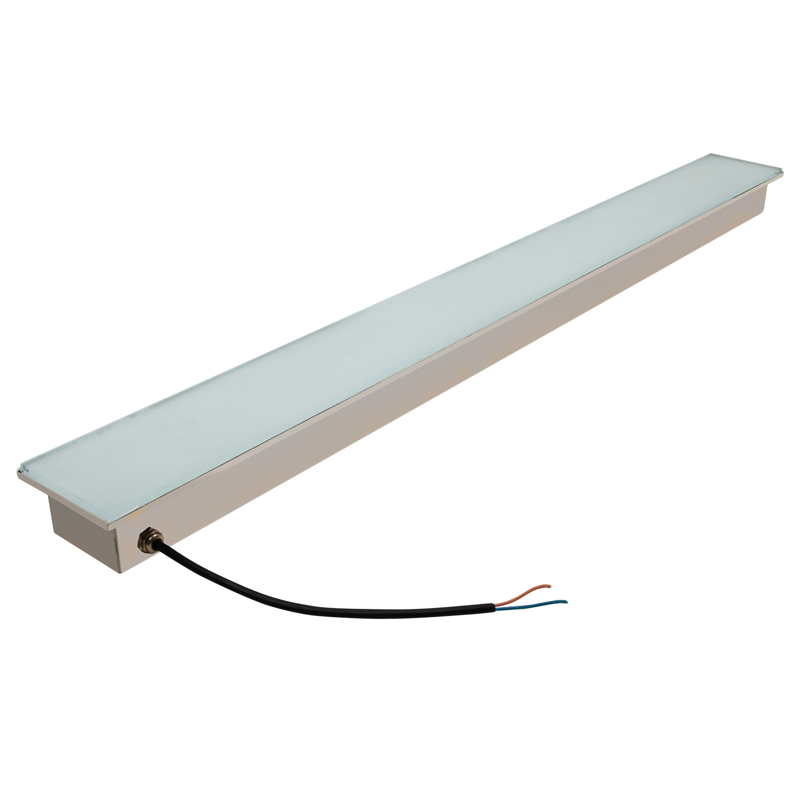 led floor tile light, embedded pressure-resistant stainless steel seven-color waterproof outdoor square non-standard project long strip floor tile light Item Picture