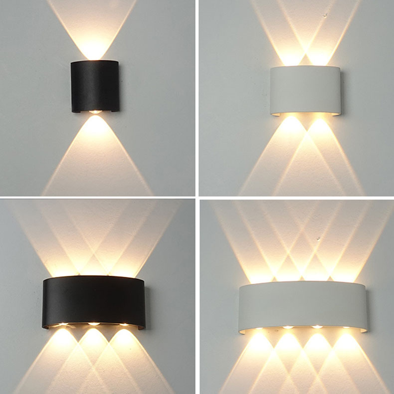 Cross-border ultra-thin led outdoor wall lamps, human body sensor lamps, indoor living room and bedroom bedside lamps, waterproof garden lamps Application Scenario