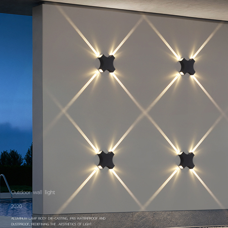 A beam of light concentrating wall lamp, outdoor waterproof, outdoor double-head exterior wall washing lamp, shop front door pillar, entrance wall lamp Application Scenario