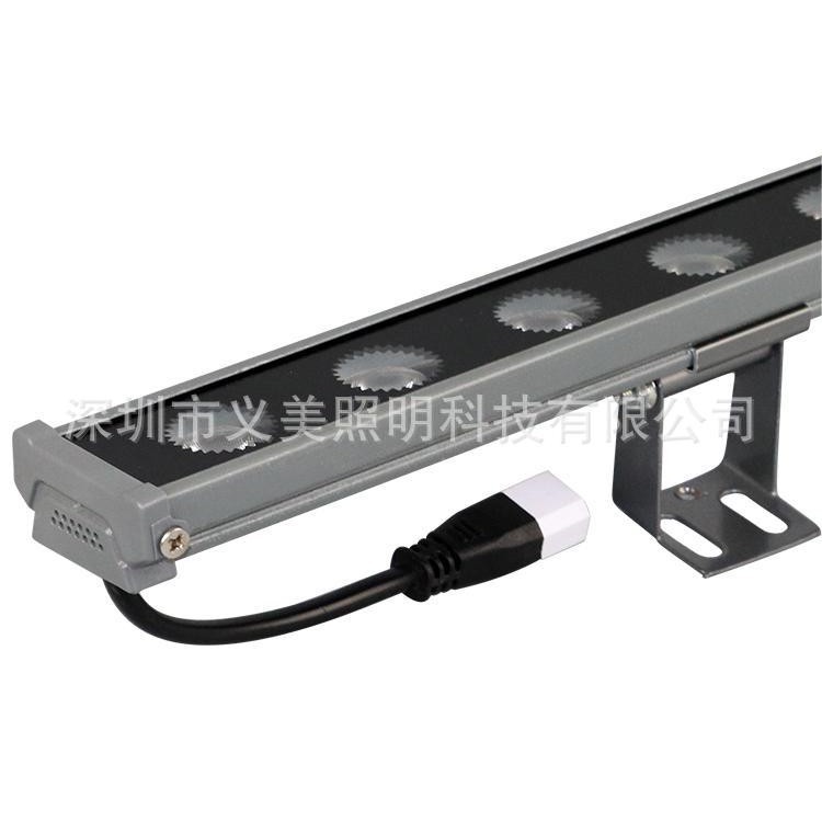 LED wall-washing lights, outdoor waterproof 18W, 24W white warm yellow line lights, exterior wall contour spotlights and floodlights Application Scenario