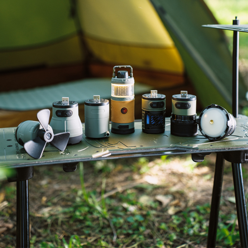 LOVORK outdoor multi-functional camping lamp, camp lamp module, lamp module accessory full figure