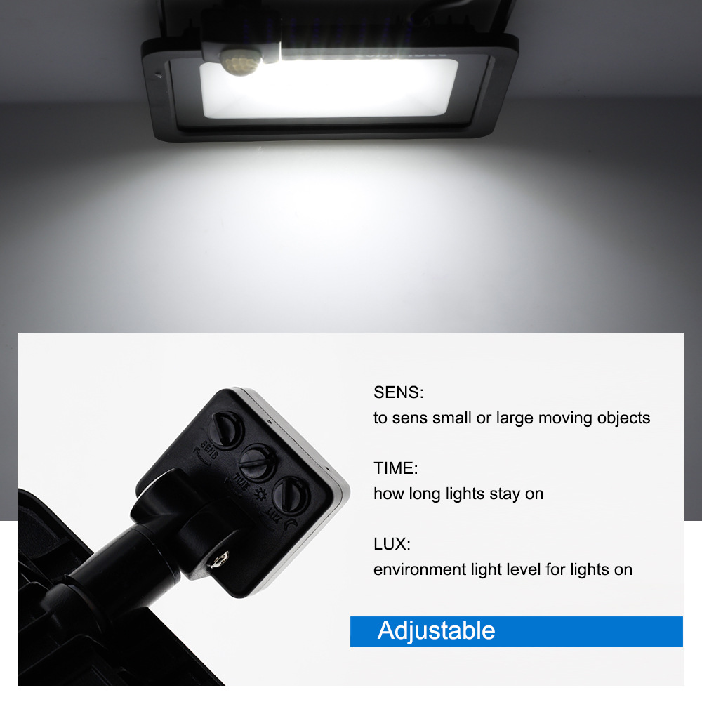 Cross-border new products: LED human body sensor floodlight, outdoor courtyard corridor infrared sensor patch floodlight details Picture