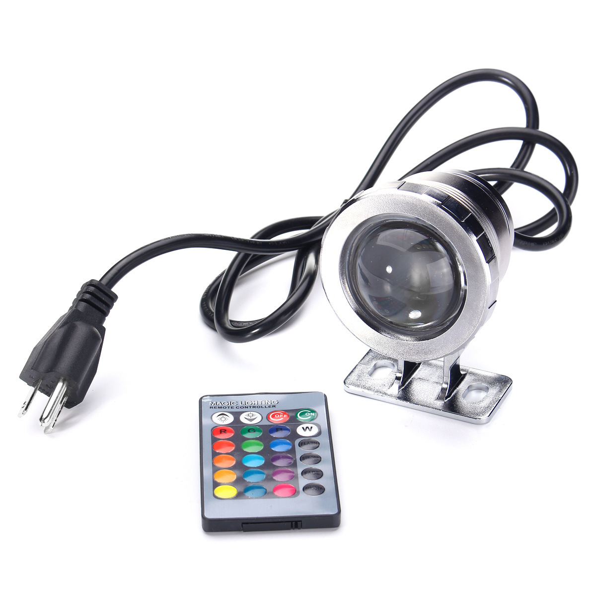 Cross-border e-commerce best-selling 5W and 10W RGB underwater lights, seven-color remote-controlled underwater lights, park and square landscape spotlights Application Scenario