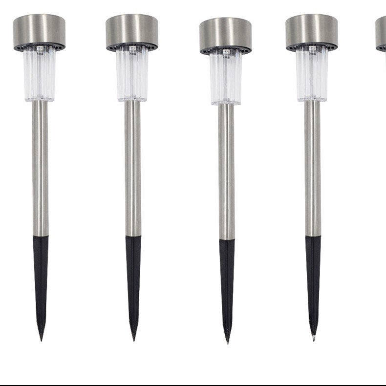 Factory direct supply of LED solar outdoor stainless steel ground socket lights, lawn lights, small tube lights, courtyard and garden street lights full figure
