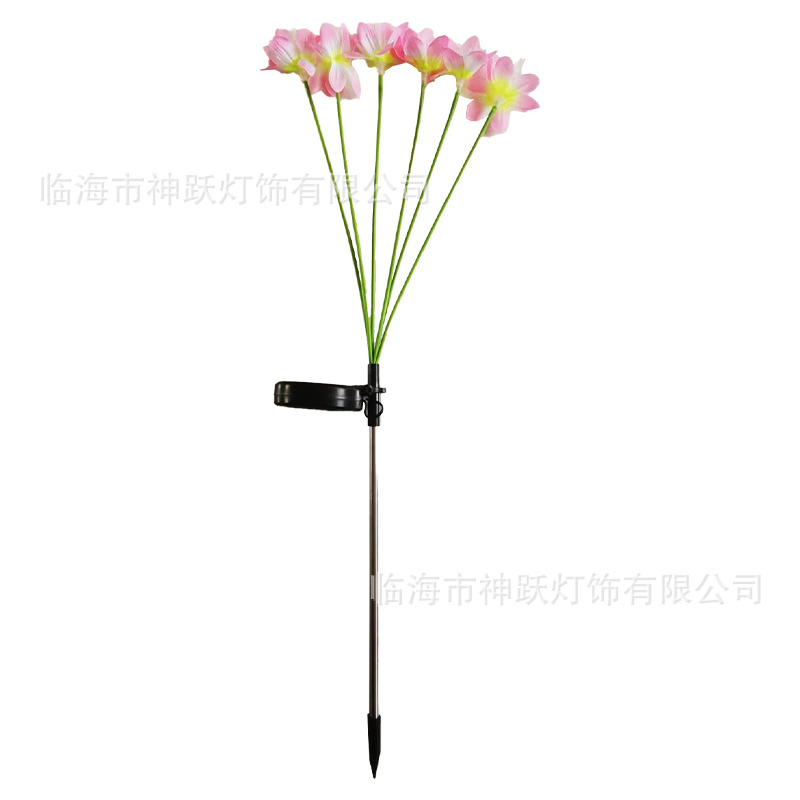 Solar-powered simulated flower beds, lawn flower lights, outdoor waterproof explosion star atmosphere dandelion lights, outdoor firecracker lights Item Picture