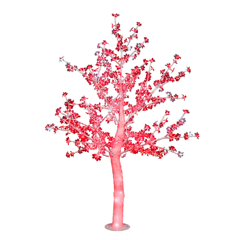 led crystal illuminated tree lights, outdoor shaped landscape lights, Bauhinia and cherry blossom tree lights, landscape tree lights, courtyard lights Item Picture