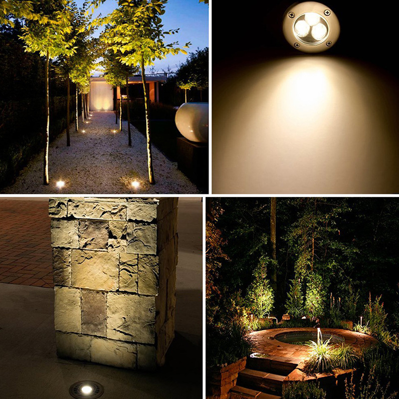 Ground lights, outdoor recessed floor lights, spotlights, outdoor waterproof lawn lights, ground lights, floor lights, garden floor lights Application Scenario