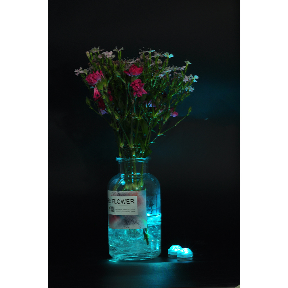 3CM diamond twist lamp set, 10 full-color 20-key remote control waterproof lamps Item Picture