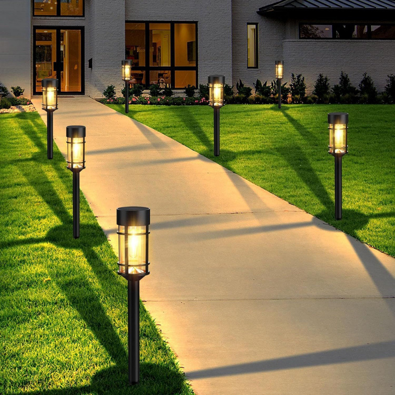 Solar lawn lights, outdoor garden and courtyard lights, camping rainproof stainless steel ground socket lights, homestay and villa atmosphere lights Application Scenario
