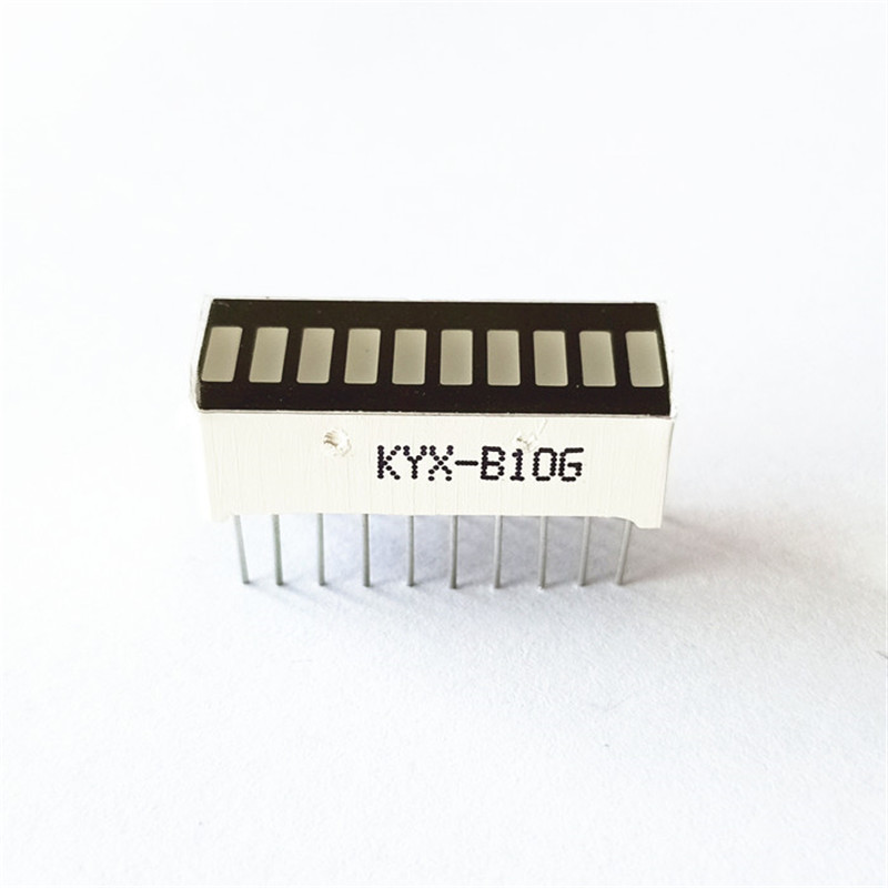 10-segment 4-color light-emitting light bar KYX-B10BGYR. Color light bar multi-color light bar 10-segment KYX-B10YRGB Item Picture