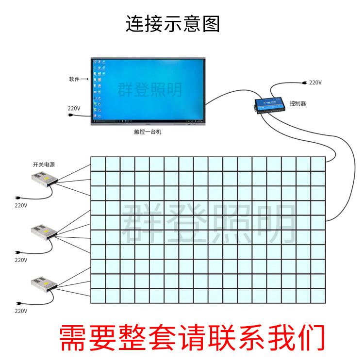 Parkour dark room foot pedal game interactive jumping grid floor tile light LED jumping grid sensing floor light Application Scenario