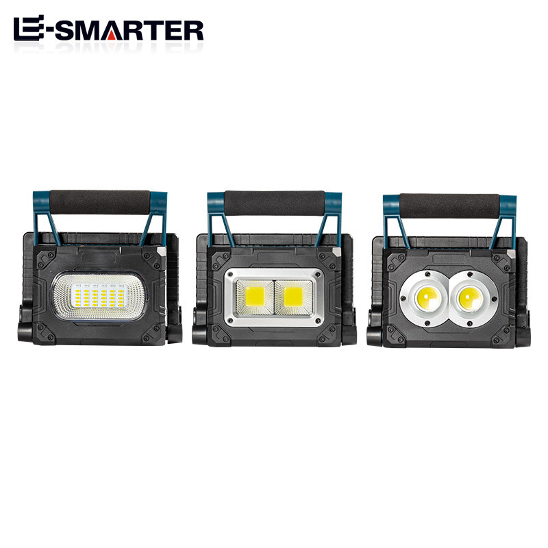 The new solar floodlight, LED high-intensity outdoor lighting, comes with a stand, USB charging, flashlight and emergency light Application Scenario