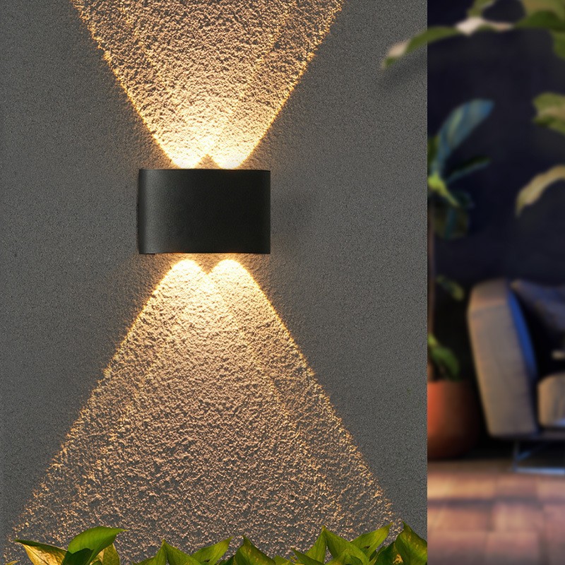 Kaiqi outdoor wall lamps, top and bottom luminous exterior wall lamps, minimalist led outdoor lighting, double-head courtyard waterproof wall lamps Application Scenario