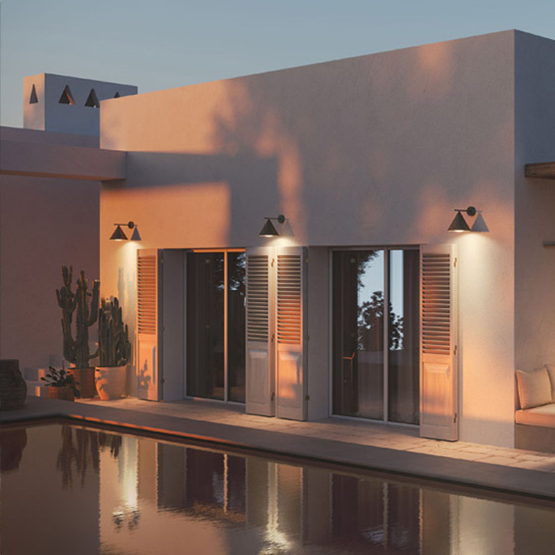 Outdoor wall lamps, waterproof garden lamps, fence lamps, gate lamps, villa landscape lamps, corridor lamps, outdoor exterior wall lamps Application Scenario