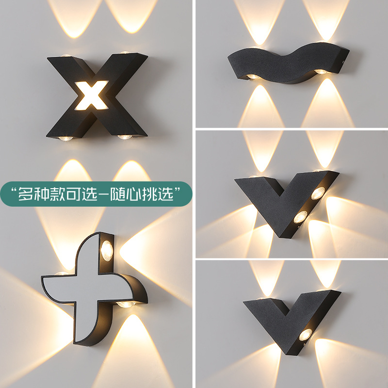 Cross-border creative wall lamps, outdoor waterproof wall lamps, villa and hotel wall lamps, KTV corridor decorative wall lamps, door lamps full figure