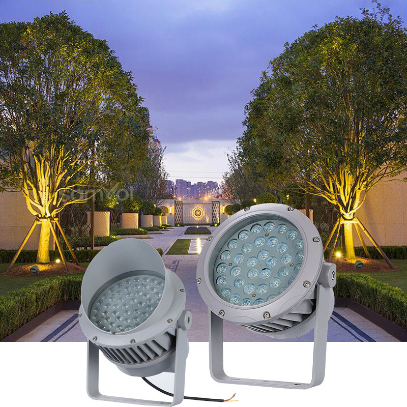 led floodlights, outdoor waterproof tree lights, projectors, tree shooting lights, ground-penetrating lawn lights, outdoor landscape courtyard lights details Picture
