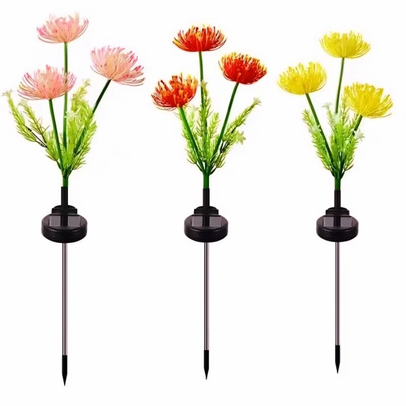 Solar-powered flower lanterns for outdoor courtyards, gardens, lawns, sunflowers, balconies, landscape decoration and atmosphere placement Item Picture