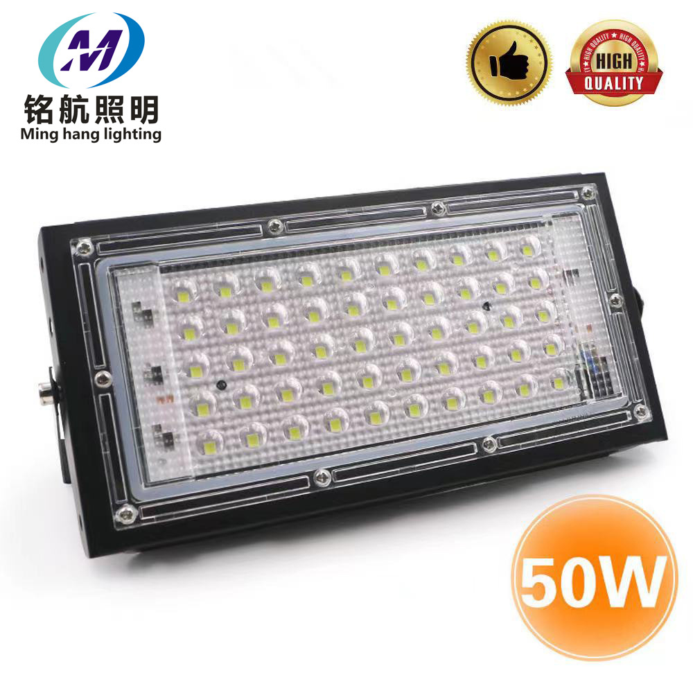 The manufacturer's cross-border best-selling LED floodlight module, 50W floodlight, outdoor street lamp, high-brightness waterproof and lightning-proof floodlight details Picture