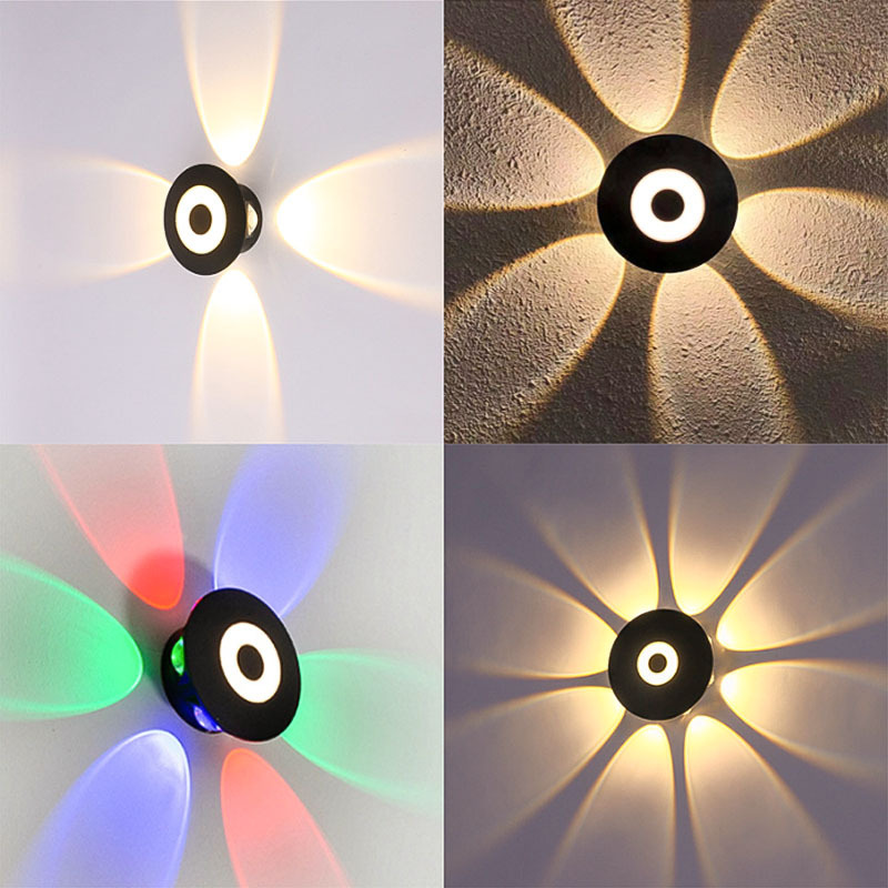 New Nordic-style simple and light luxury plastic bedroom bedside lamp, outdoor waterproof corridor ABS injection molded wall lamp Application Scenario