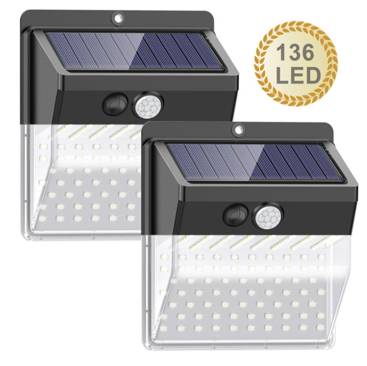 led solar sensor wall lamp 136 Infrared human body sensor lamp 206 outdoor waterproof 208 Garden street lamp details Picture