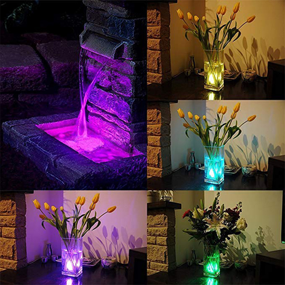 LED diamond knob light, wireless remote control underwater light, car indoor light, fish tank swimming pool light, vase light, diving light details Picture
