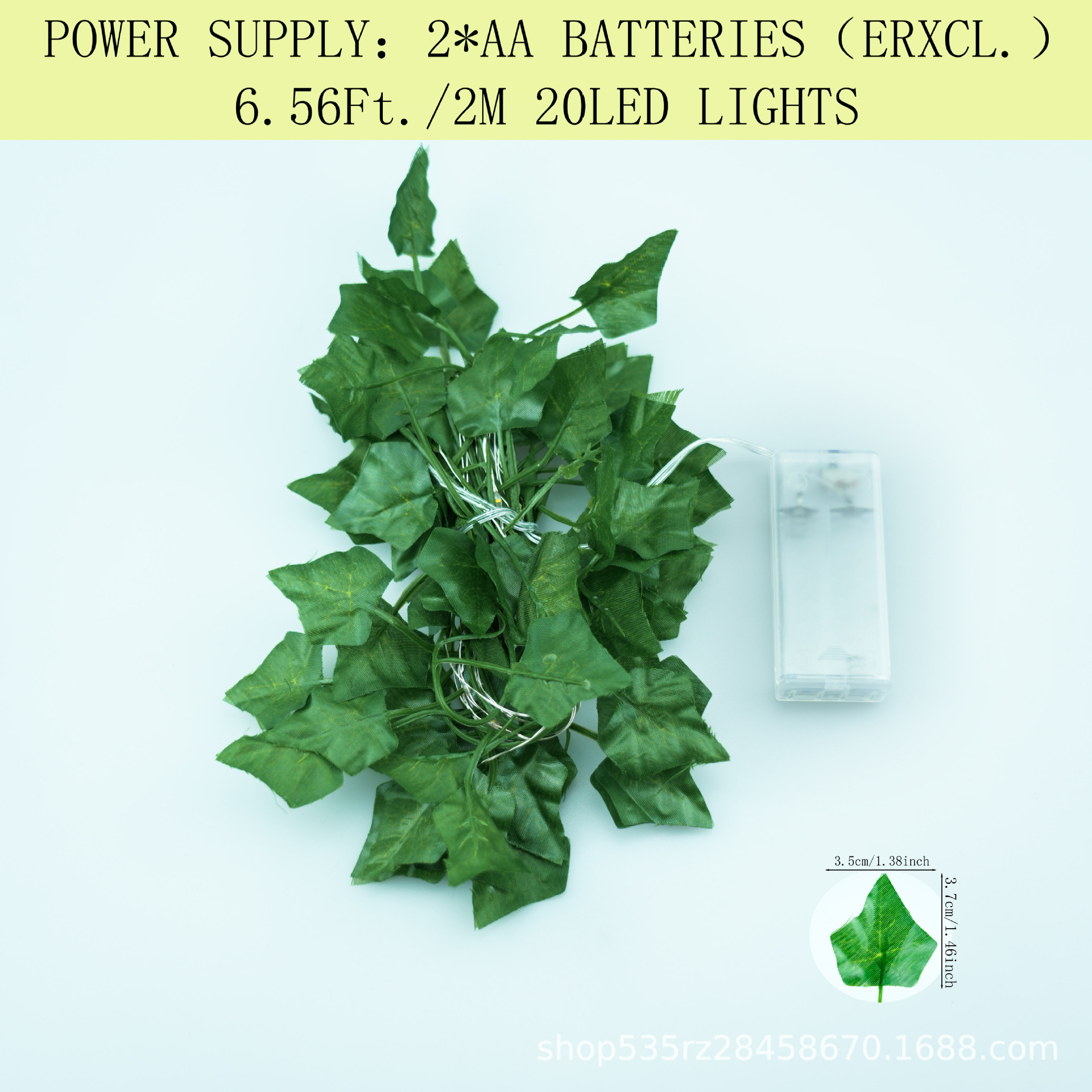 Solar ivy lamp LED copper wire string, ivy Christmas imitation plant green leaf decorative lamp Application Scenario