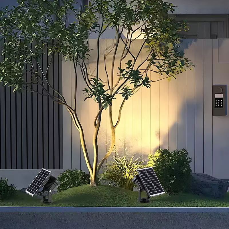 ✅ Solar tree projection light, led floodlight, tree projection ground light, projection light, lawn light, outdoor waterproof tree illumination light Application Scenario
