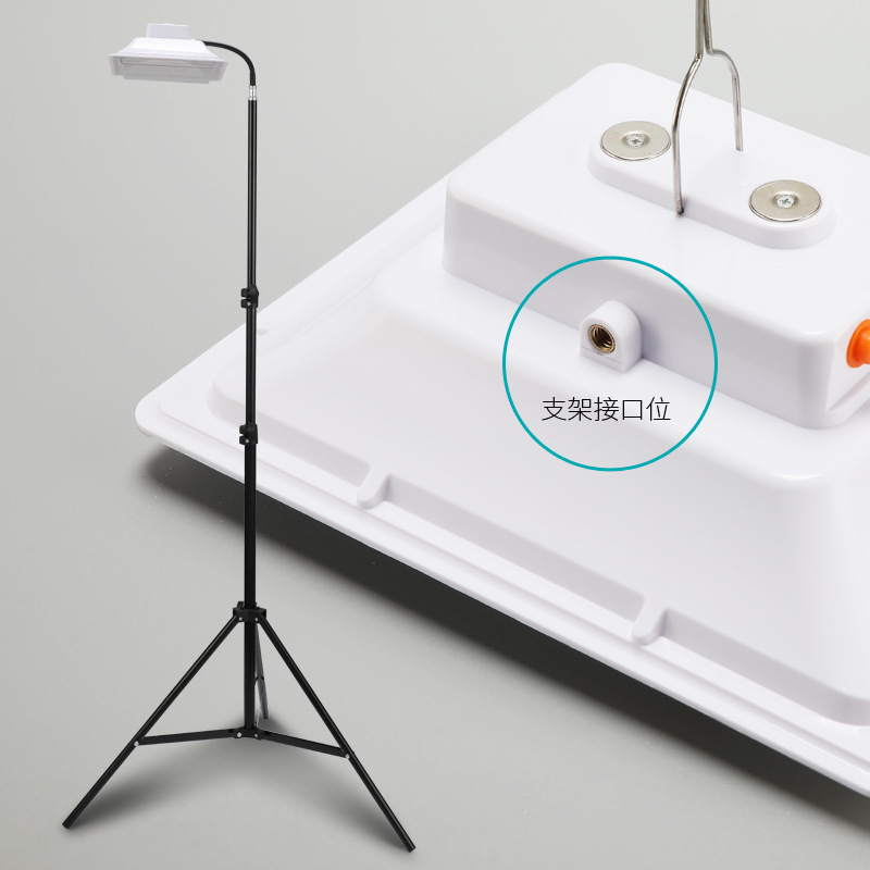 Rechargeable led night market floodlights, construction site power outage lighting, outdoor emergency lights, wide-angle floodlights for street vending Application Scenario
