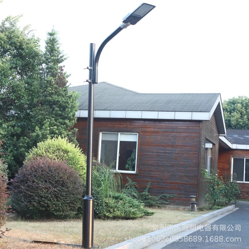 A 3-meter courtyard lamp is being renovated and equipped with a 50W220v ultra-bright led boom street lamp head for the community park and rural outdoor lighting Specification drawing