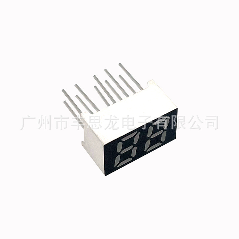 0.25-inch two-digit digital display screen with common cathode and cathode led digital tubes Specification drawing