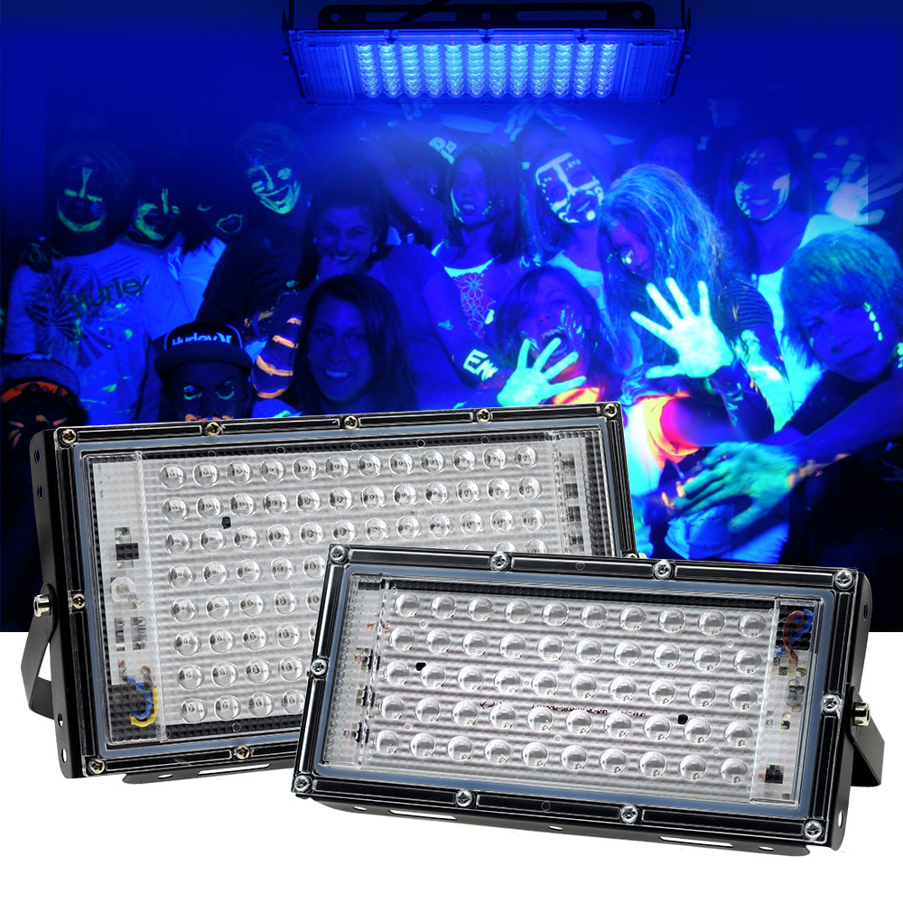 395nm ultraviolet floodlight, 365nmUV curing lamp, fluorescent Party stage light, theater light, led floodlight Application Scenario