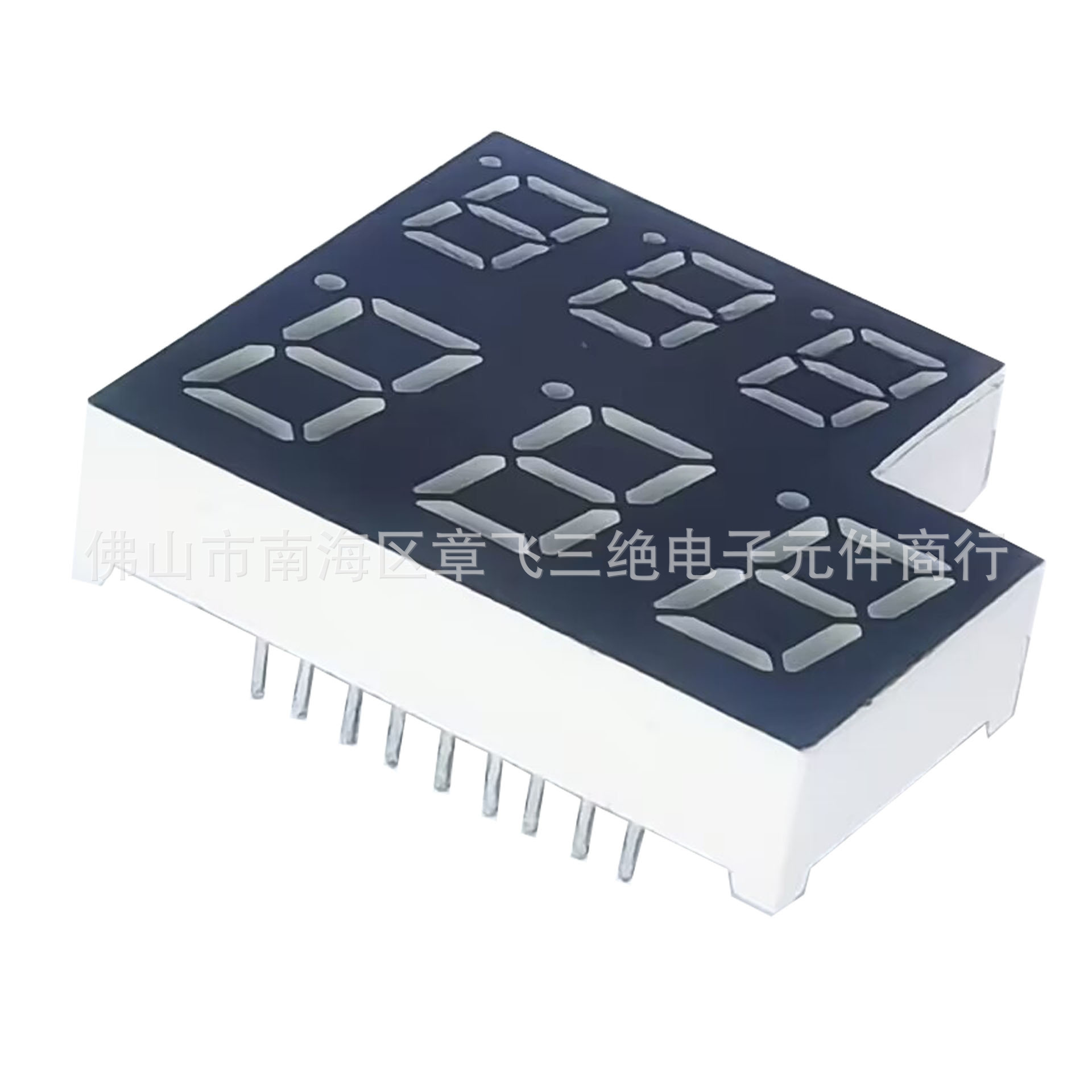 Digital tube 3026 high-brightness digital tube 6-digit irregular-shaped led digital tube display screen, blue on top and red at the bottom led digital tube Item Picture