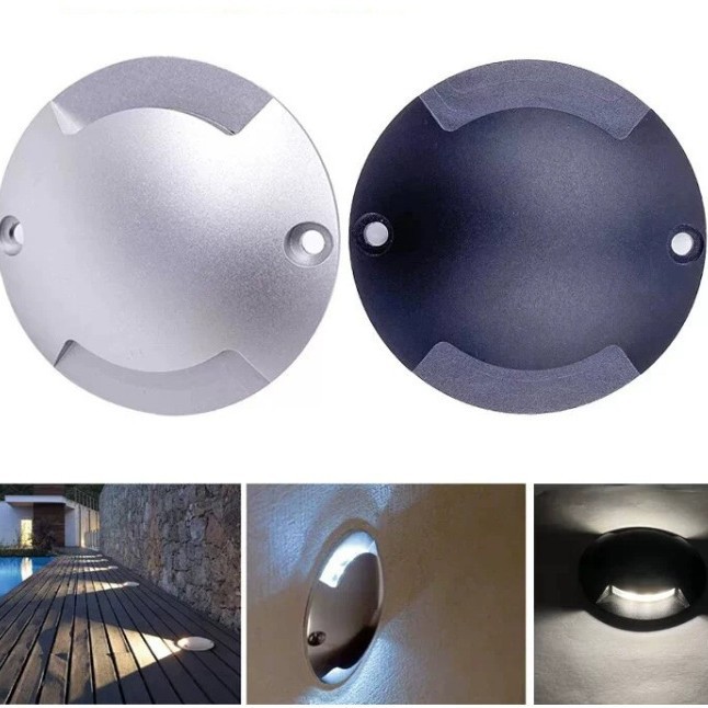 LED exposed turtle-back lights, garden walkway lights, waterproof villa step lights, outdoor ambient lights, ultra-thin deck lights full figure