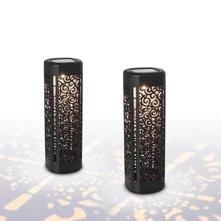 Cross-border solar street lamps, outdoor courtyard ground insertion lawn lamps, led waterproof courtyard decorative lamps, hollowed-out landscape lamps details Picture
