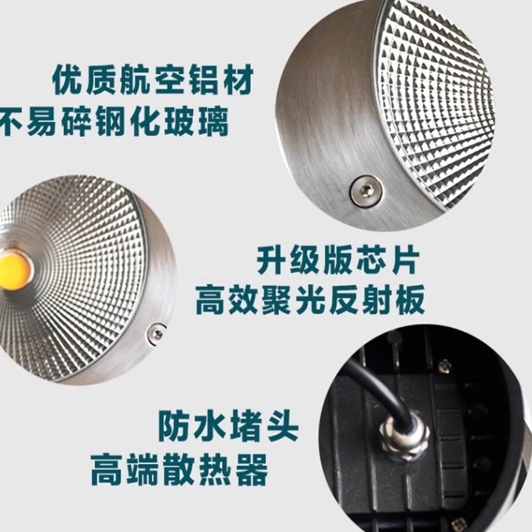 3w waterproof stainless steel cob ground light, circular square ground light, 1w outdoor embedded ground light, factory Application Scenario